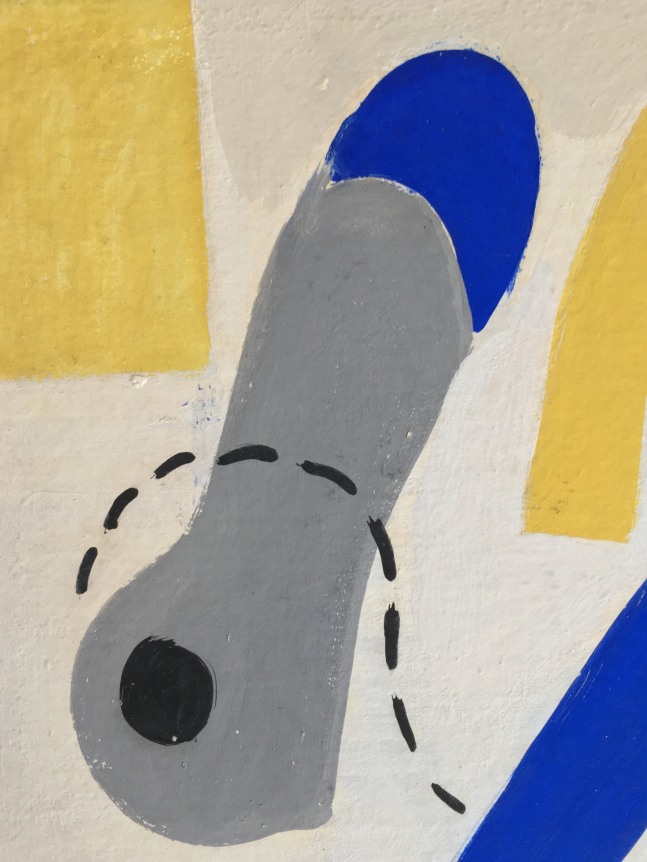Detail of 1938 Untitled Abstraction by Vaclav Vytlacil.