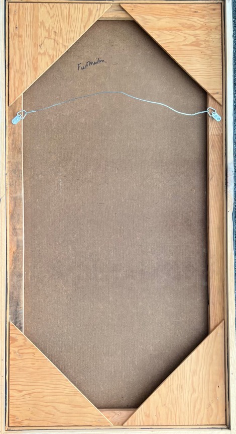 Image of verso on untitled (MaFr007) painting by Fred Martin.