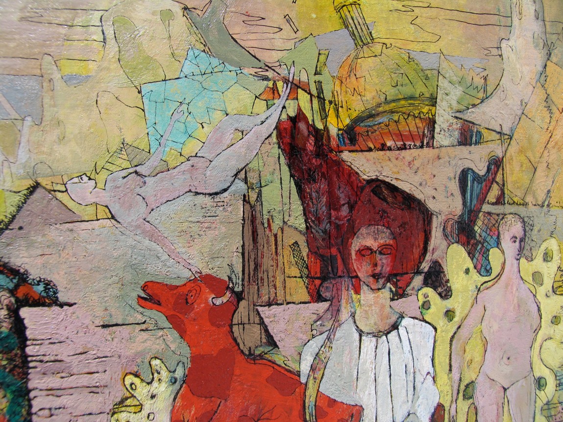 Detail of Ancient Revel by Wesley Lea.