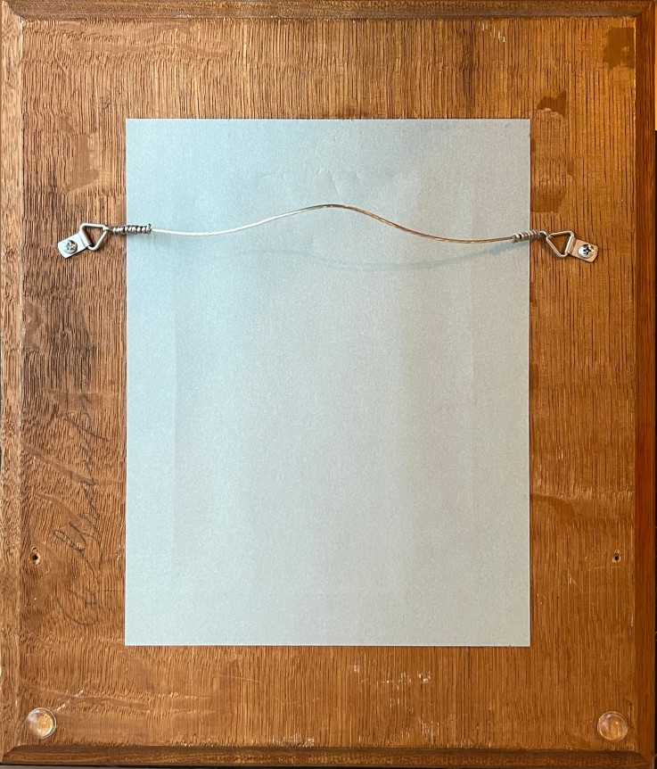 Image of verso of untitled Annemarie Graupner painting.