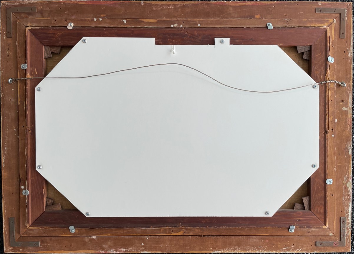 Verso of "The Wood Decoy" by Paul Sample.