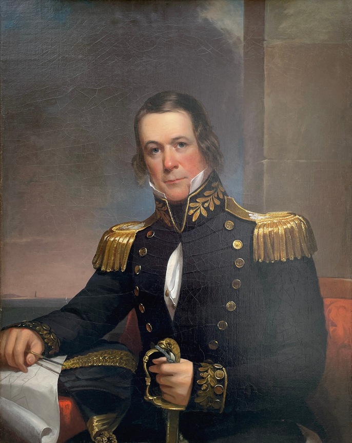 Image of painting by unknown artist depicting Commodore David Deacon.