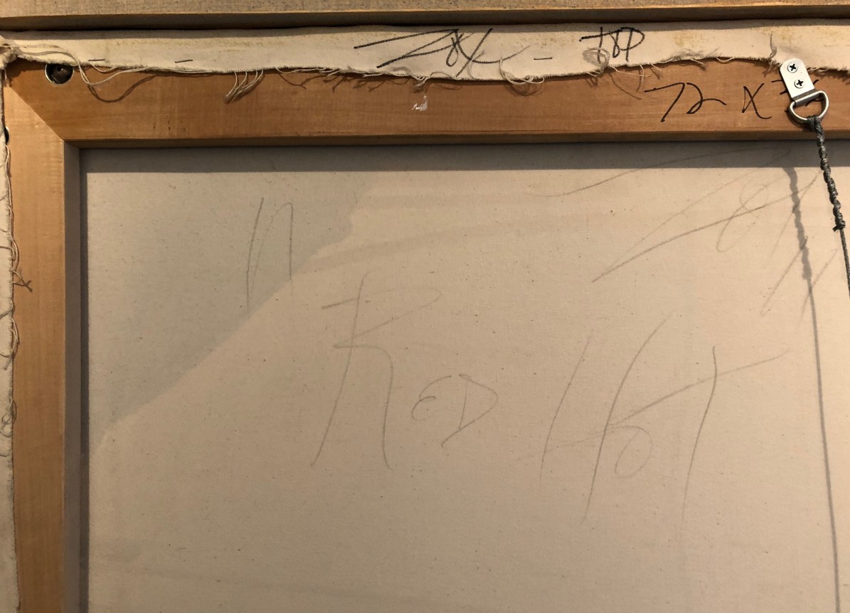 Signed verso &quot;Red Hot&quot; by Larry Zox.