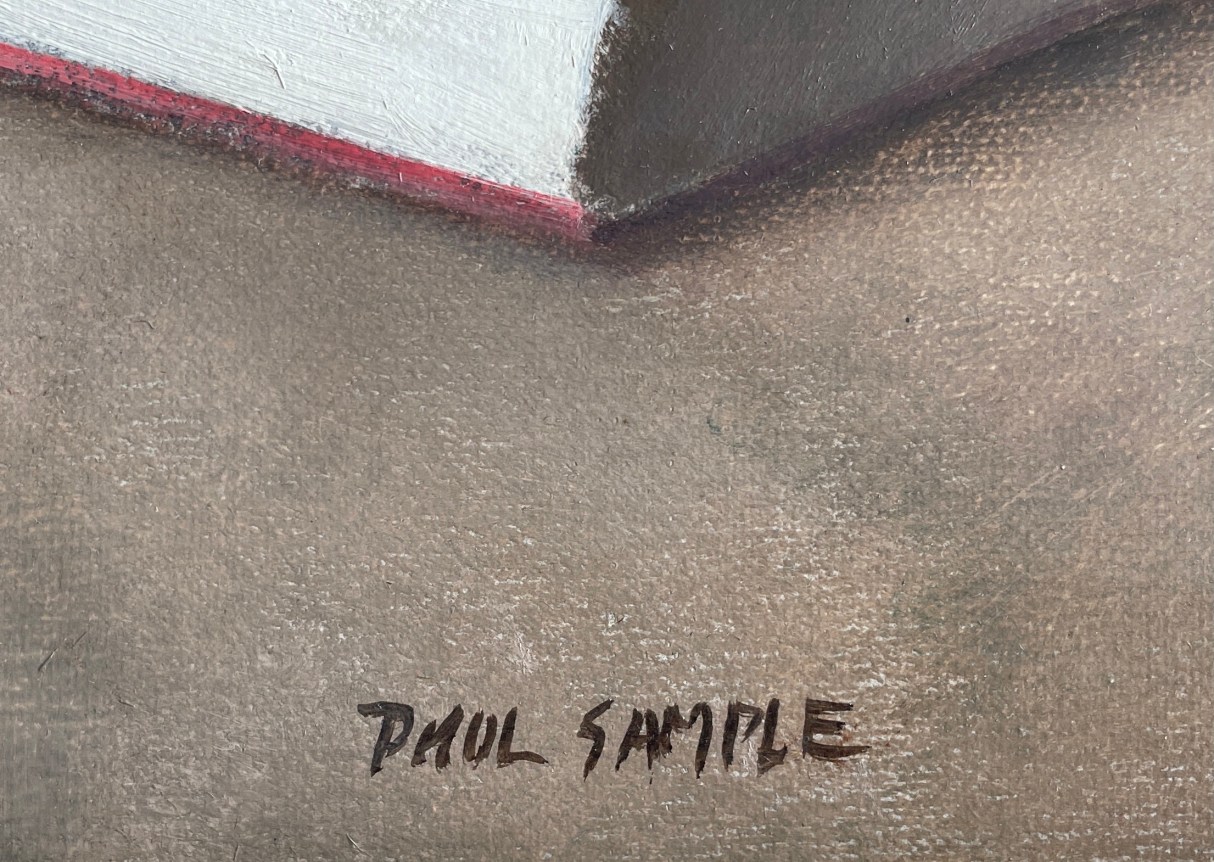 Signature on "The Wood Decoy" by Paul Sample.