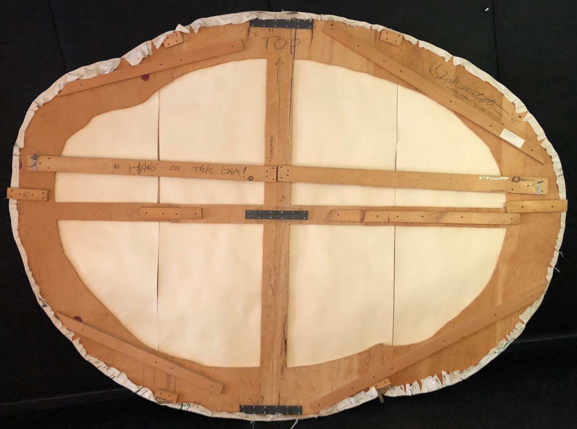 Verso of &quot;Tiger Falls&quot; by Robert Zakanitch.