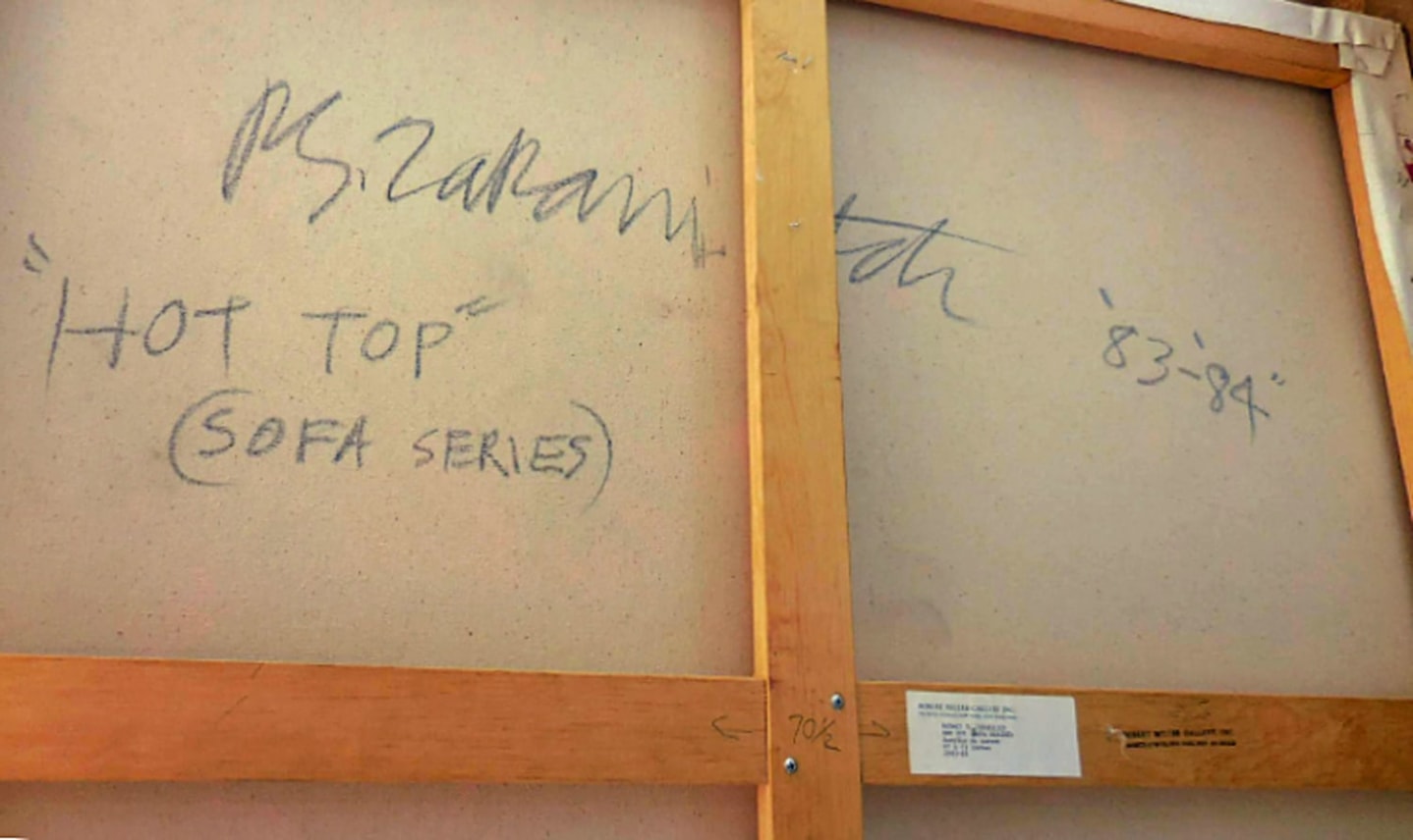 Signature verso on &quot;Hot Top&quot; from his Copa Series by Robert Zakanitch.