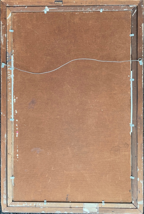 Image of overall verso of &quot;St. Atomic&quot; painting by Julio De Diego.