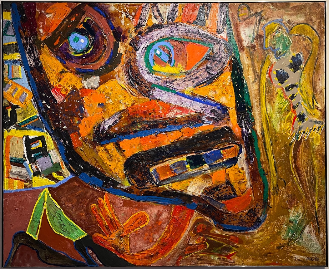 Frame of Dichotomy Disco painting by George McNeil.