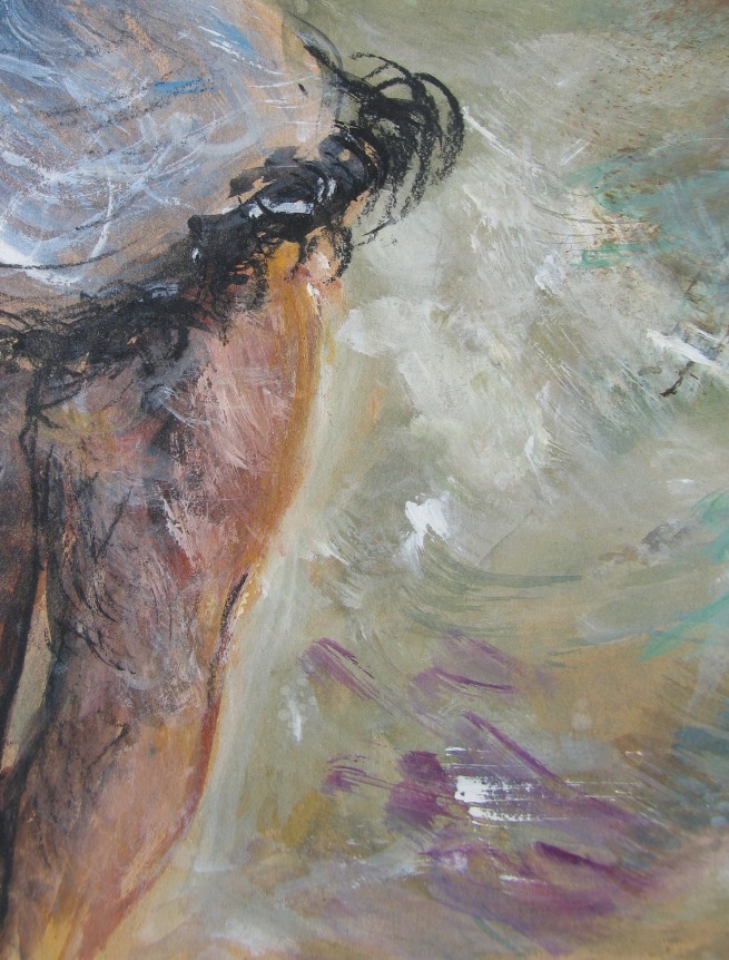 Close up of &quot;Circus GIrl&quot; by Yasuo Kuniyoshi.