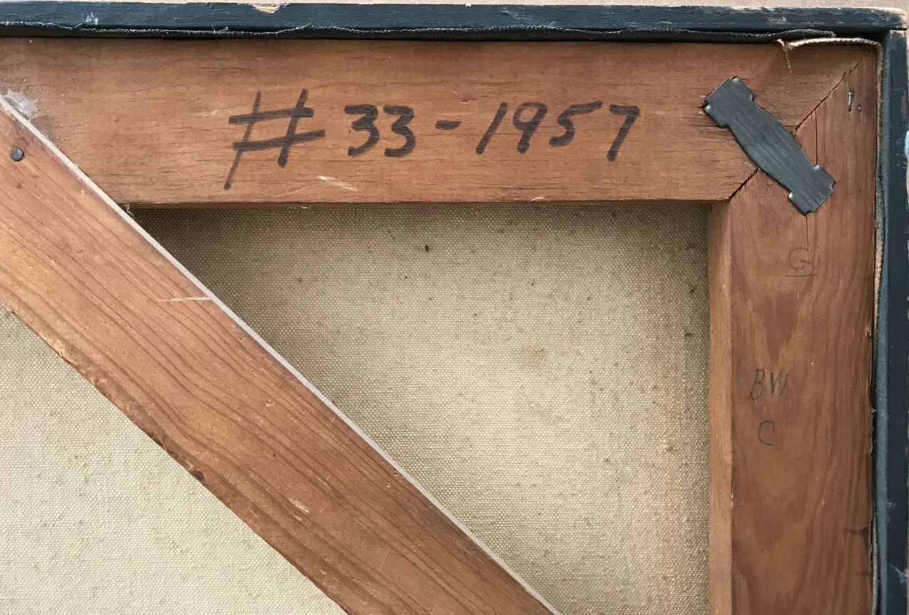 Date and title verso &quot;#33&quot; by Stanley Twardowicz.