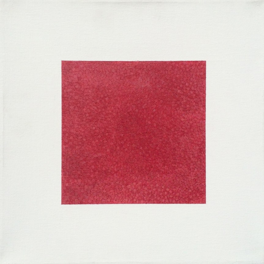 Image of sold abstract oil painting by Jacob El Hanani titled "Adumim Alef".