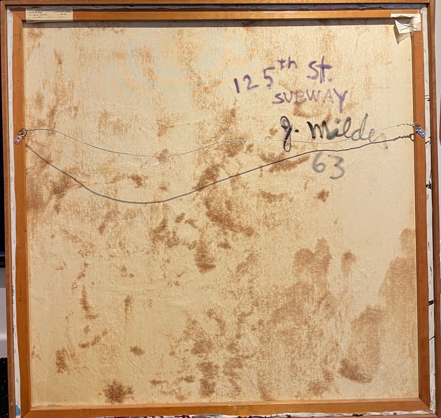 Verso of 125th Street Subway painting.