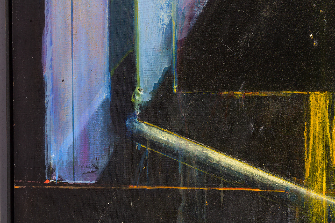 Nick de Angelis "Untitled" Oil on Board Painting, Close Up 4