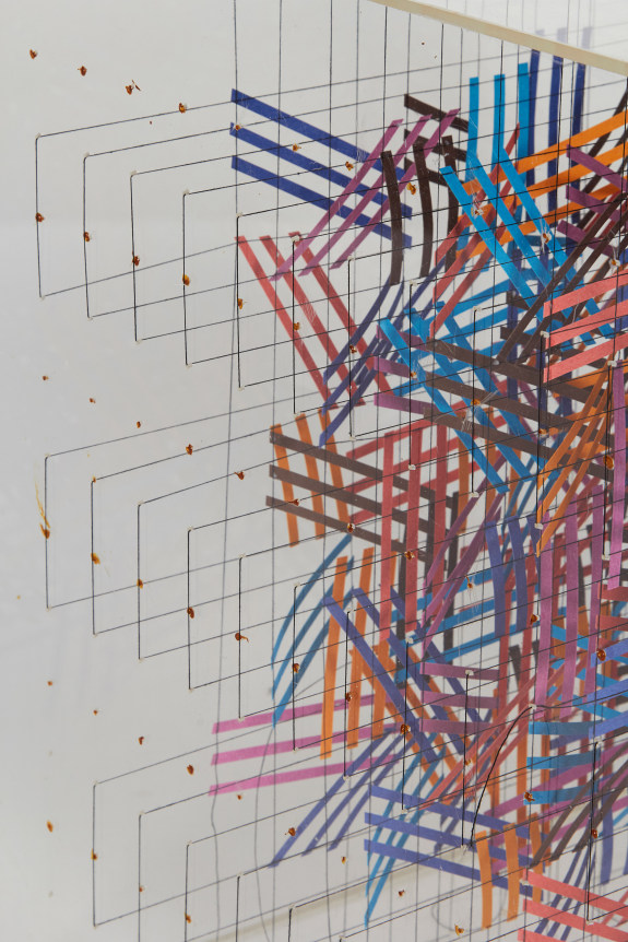 Irving Harper Paper and String Sculpture in Acrylic Box, Close Up 2