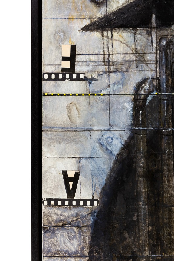 Nick de Angelis "Untitled" Oil on Board Painting, Close Up 4