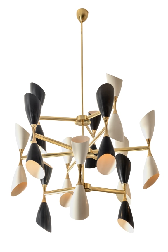 Italian Mid-century Style Chandelier