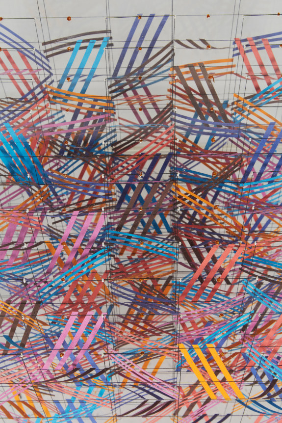 Irving Harper Paper and String Sculpture in Acrylic Box,  Close Up