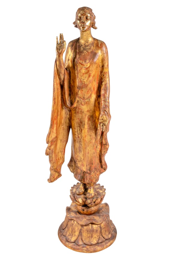 &ldquo;Chinoise&rdquo; by Gertrude Vanderbilt Whitney Gilded Plaster