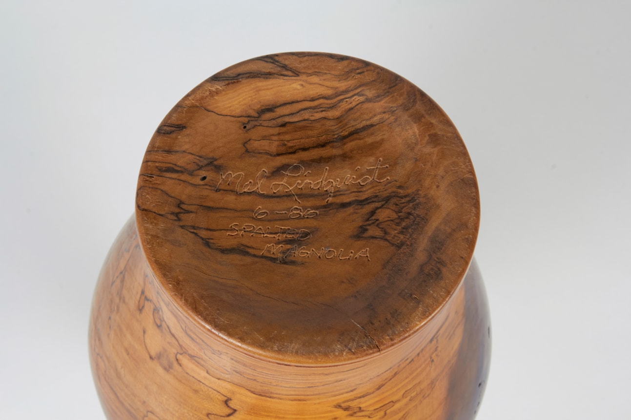 Mevin Lindquist Spalted Magnolia Turned Vase