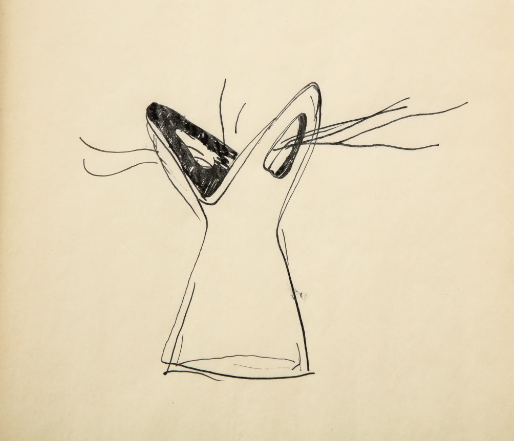 Gio Ponti Sketch &quot;Disegni per Vasi Incrociatifor&quot;