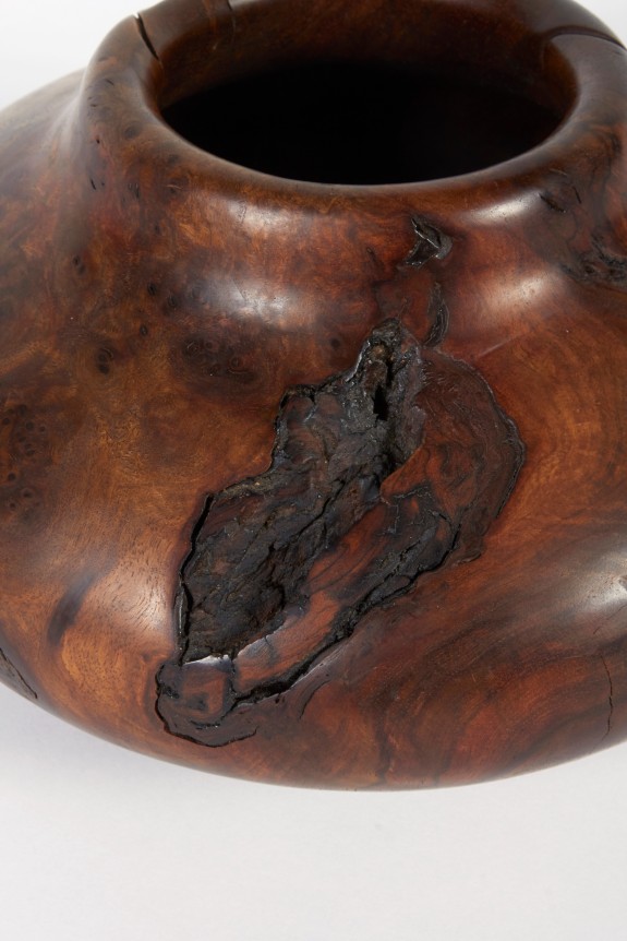 Melvin Lindquist Walnut Root Burl Vase