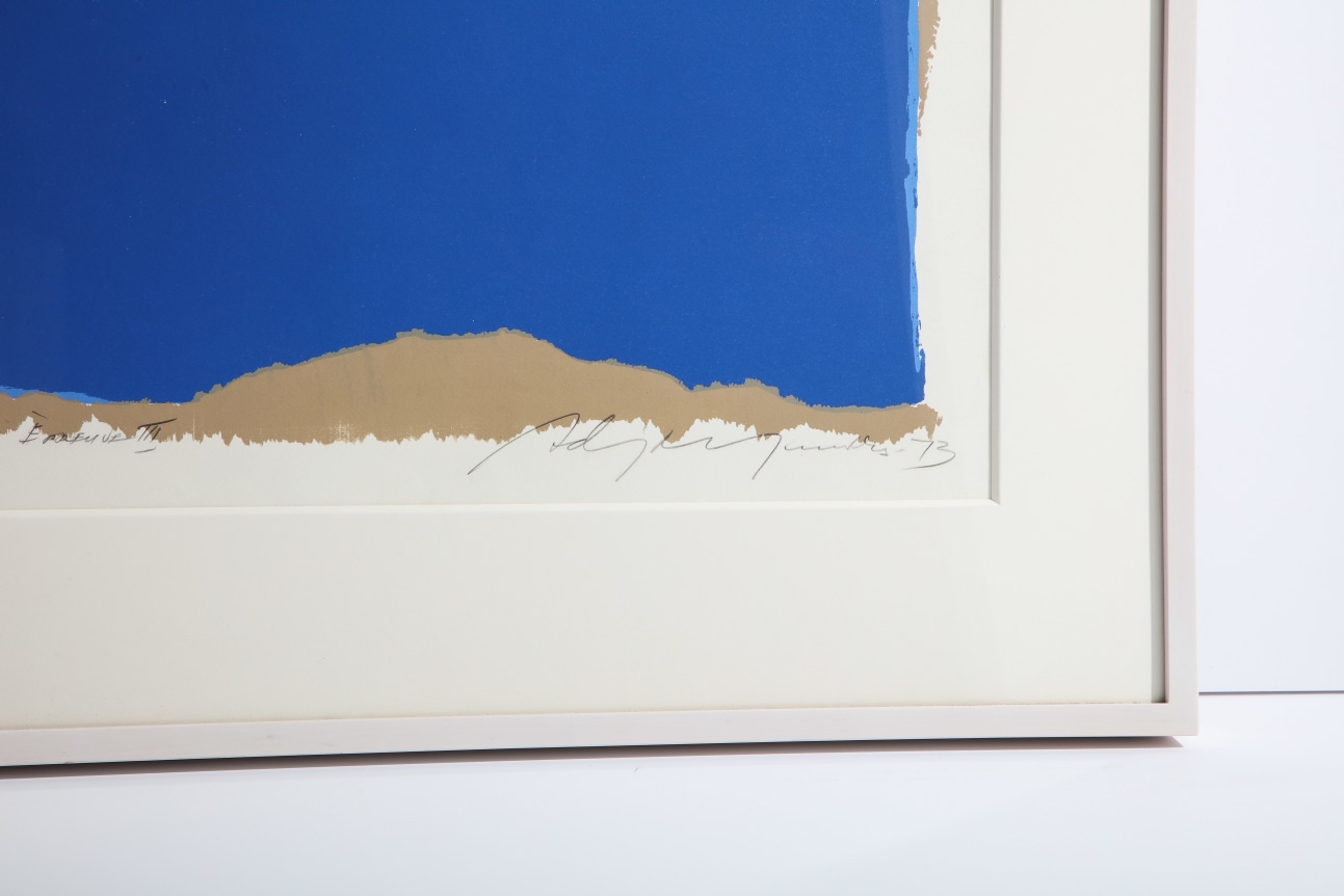 Adja Yunkers Lithograph &quot;Parev III&quot;, Close Up 2