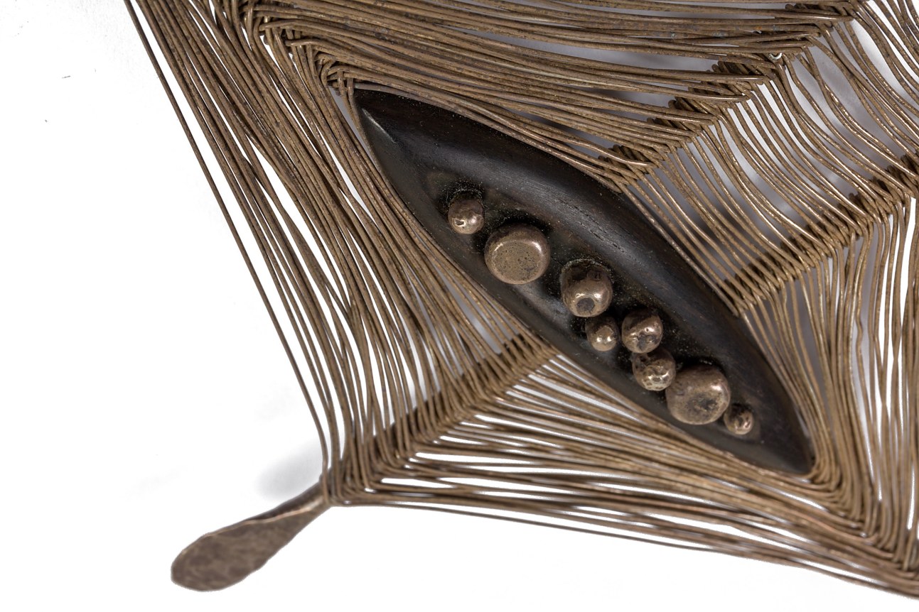 Harry Bertoia Hand-Forged Silver Pendant