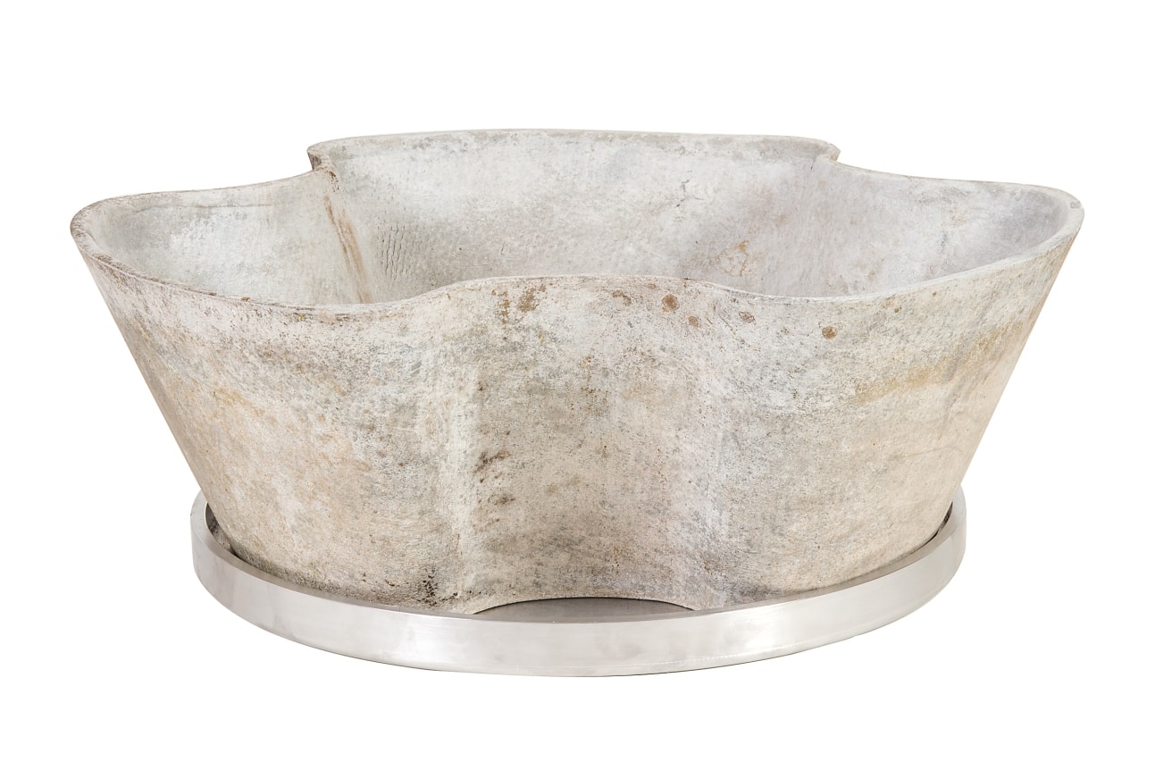 Concrete Planters by Eternit with Aluminum Trays