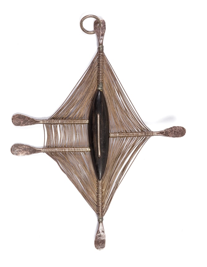 Harry Bertoia Hand-Forged Silver Pendant