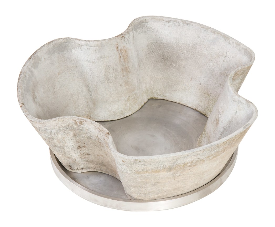 Concrete Planters by Eternit with Aluminum Trays