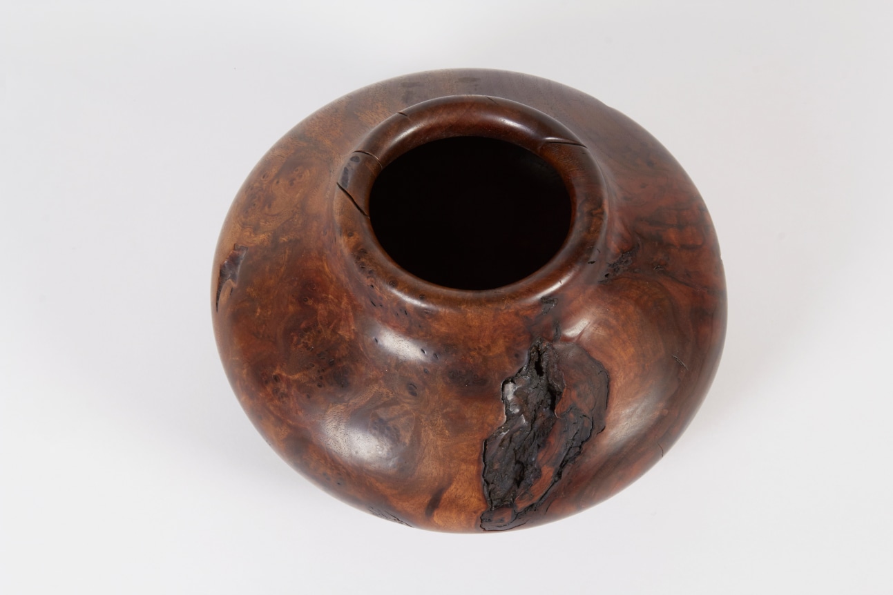 Melvin Lindquist Walnut Root Burl Vase