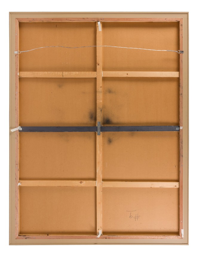 Nick de Angelis &quot;Untitled&quot; Oil on Board Painting, Back of Canvas