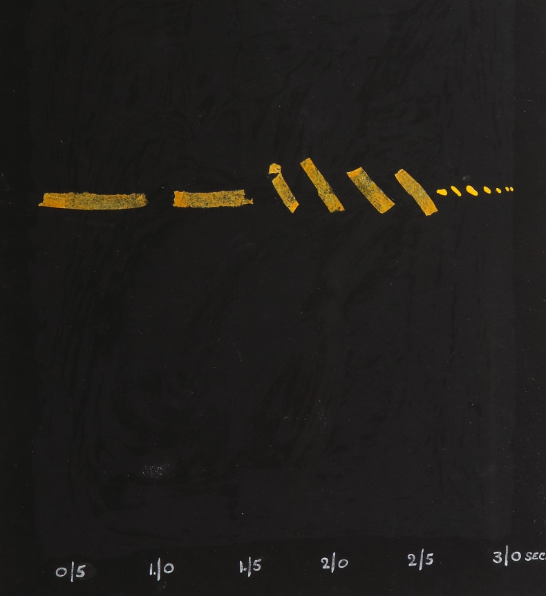 Adja Yunkers Lithograph "Shant D'un Oiseau Solitaire" 50/50, Close Up 1