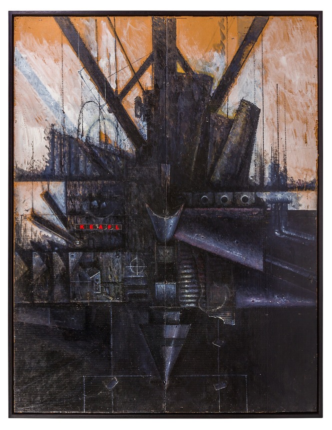 Nick de Angelis &quot;Untitled&quot; Oil on Board Painting