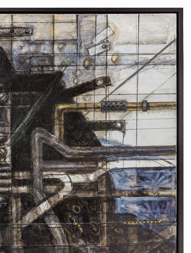 Nick de Angelis "Untitled" Oil on Canvas Painting, Close Up 3