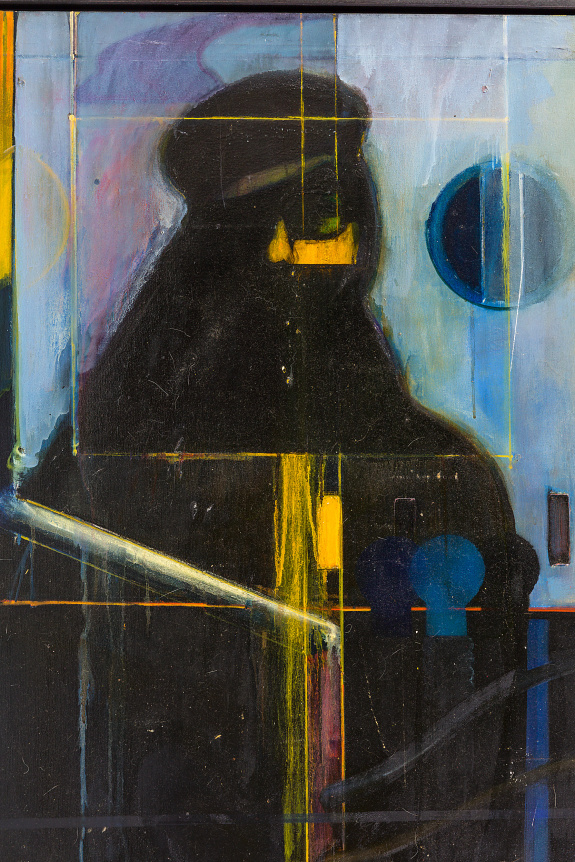 Nick de Angelis "Untitled" Oil on Canvas Painting, Close Up 1
