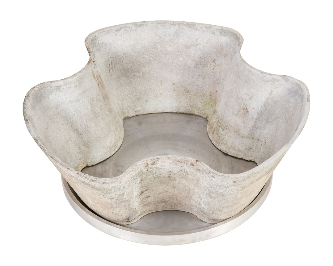 Concrete Planters by Eternit with Aluminum Trays