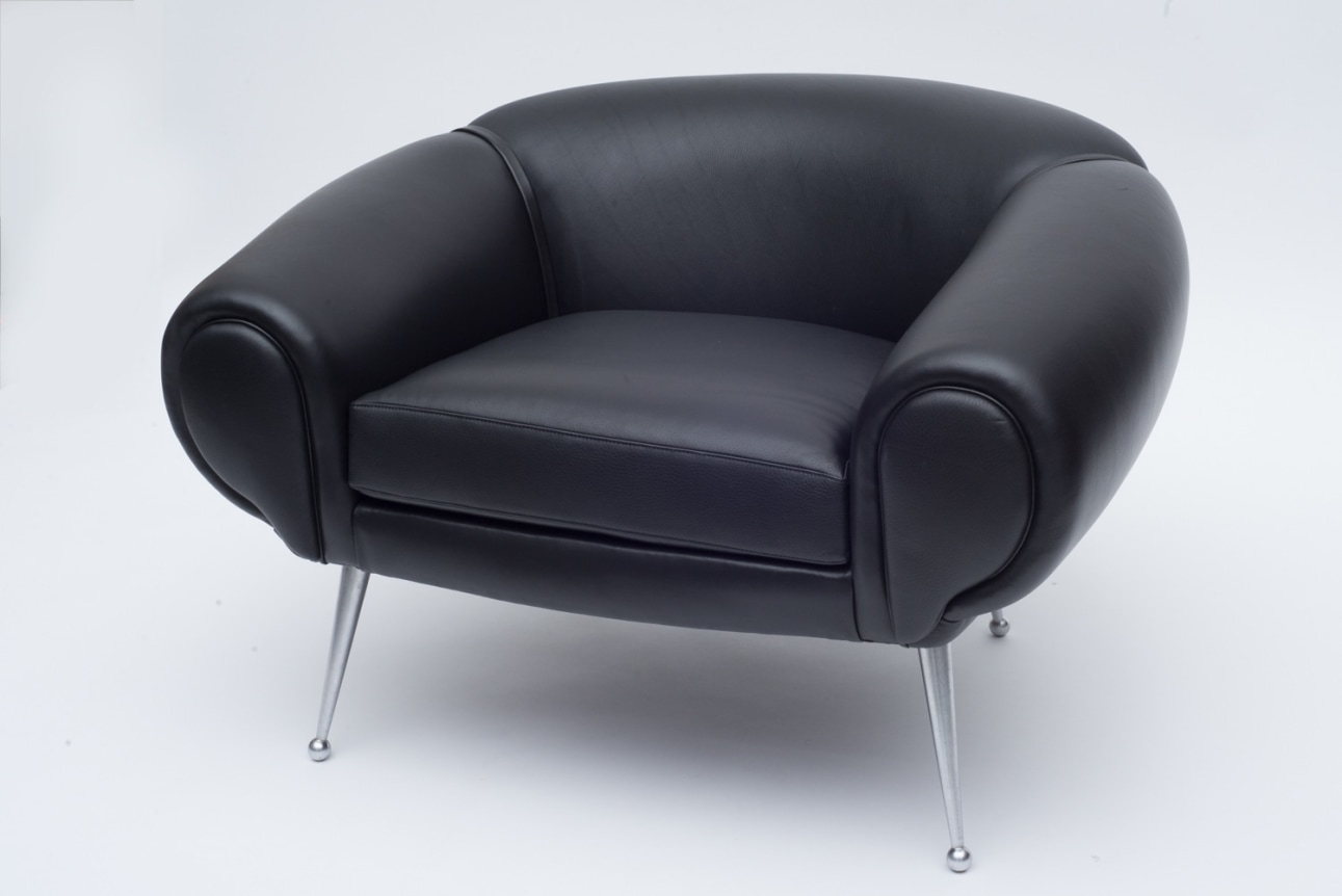 Leather Lounge Chair by Illum Wikkels&oslash;