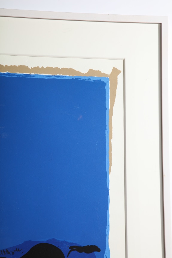 Adja Yunkers Lithograph &quot;Parev III&quot;, Close Up 3