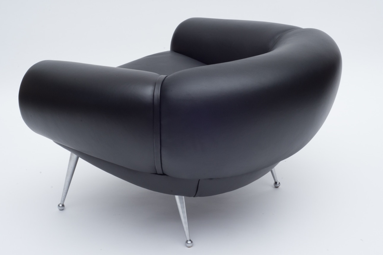 Leather Lounge Chair by Illum Wikkels&oslash;