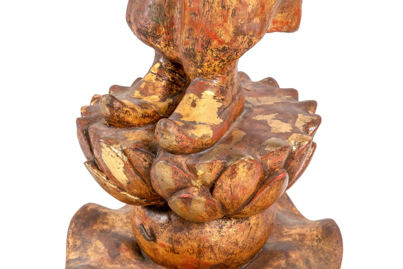 &ldquo;Chinoise&rdquo; by Gertrude Vanderbilt Whitney Gilded Plaster, Close Up 3