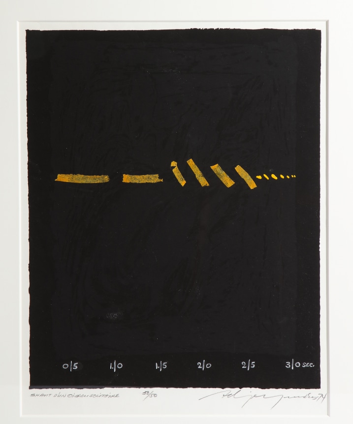 Adja Yunkers Lithograph "Shant D'un Oiseau Solitaire" 50/50