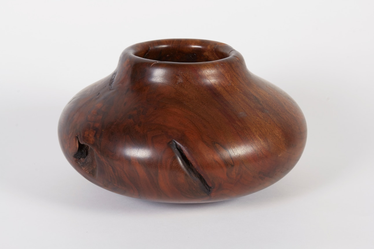 Melvin Lindquist Walnut Root Burl Vase