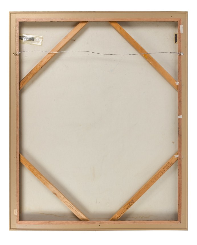 Nick de Angelis "Untitled" Oil on Board Painting, Back of Canvas