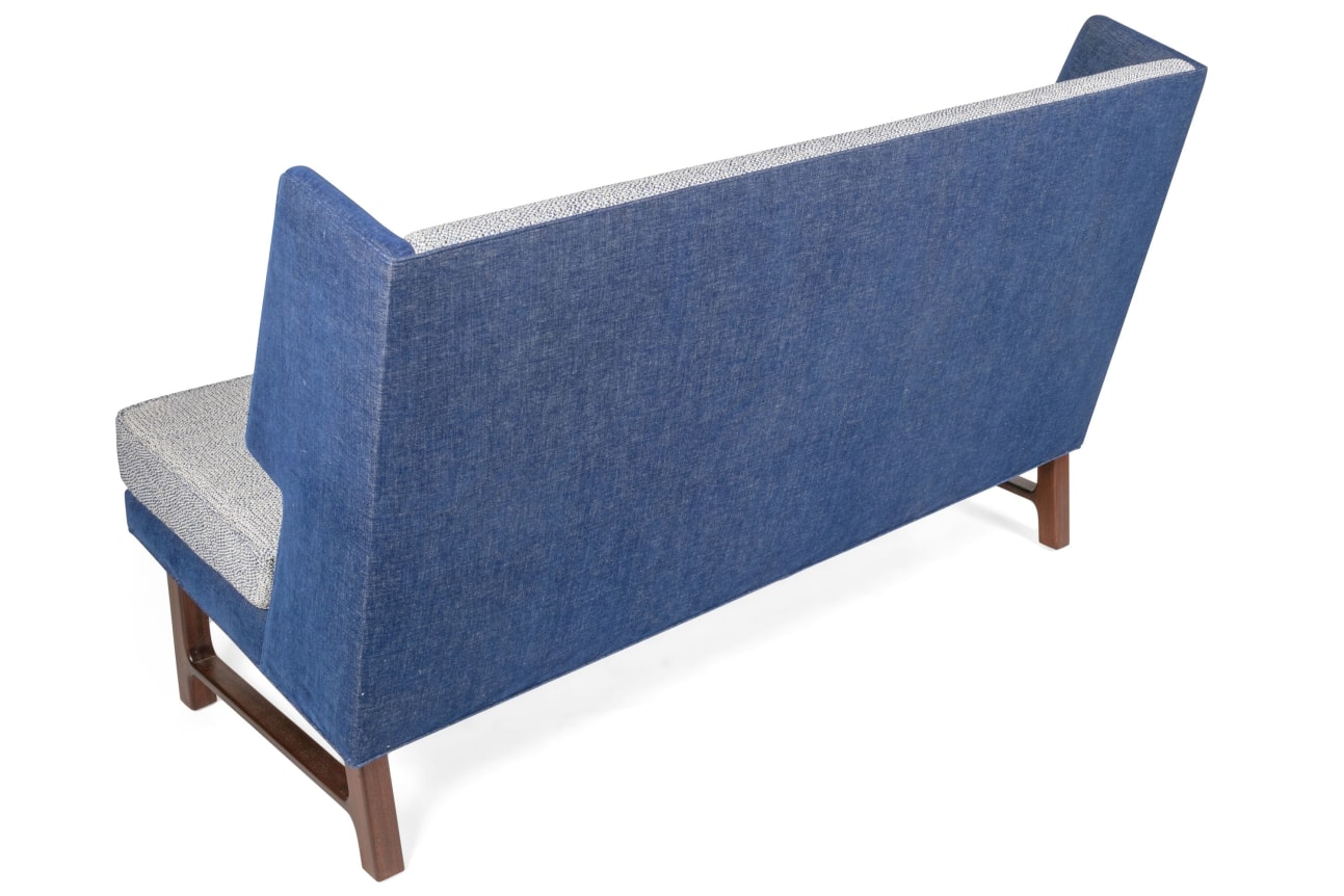 Wing Settee in the Manner of Dunbar by Lost City Arts, Back View