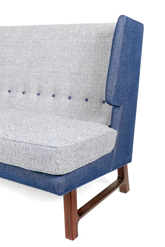 Wing Settee in the Manner of Dunbar by Lost City Arts, Cropped View of Side 2