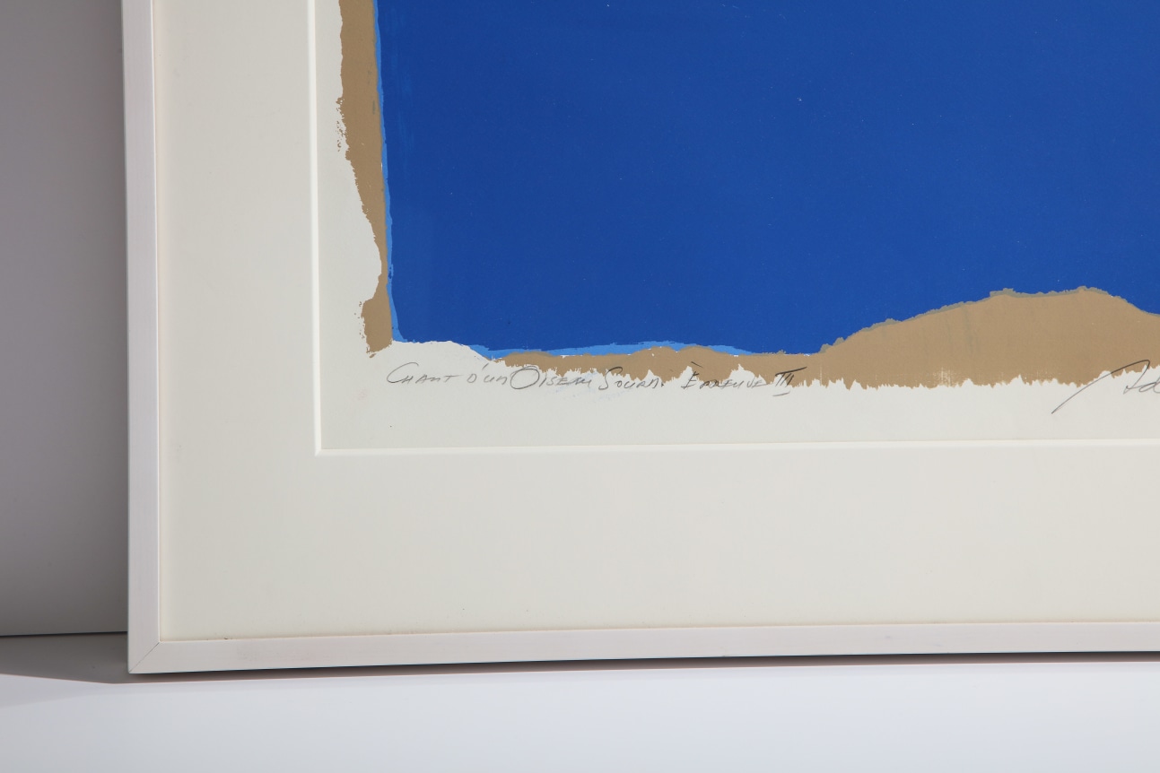 Adja Yunkers Lithograph &quot;Parev III&quot; , Close Up 1