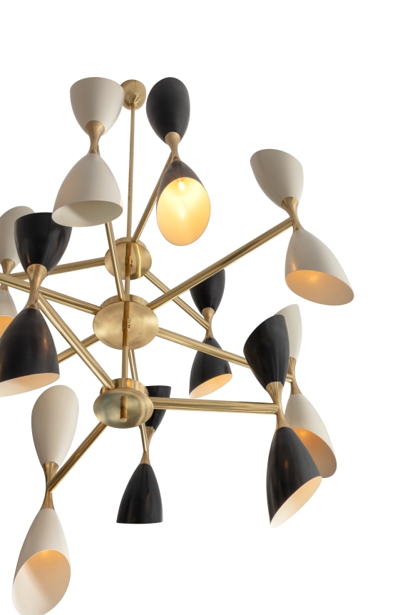 Italian Mid-century Style Chandelier