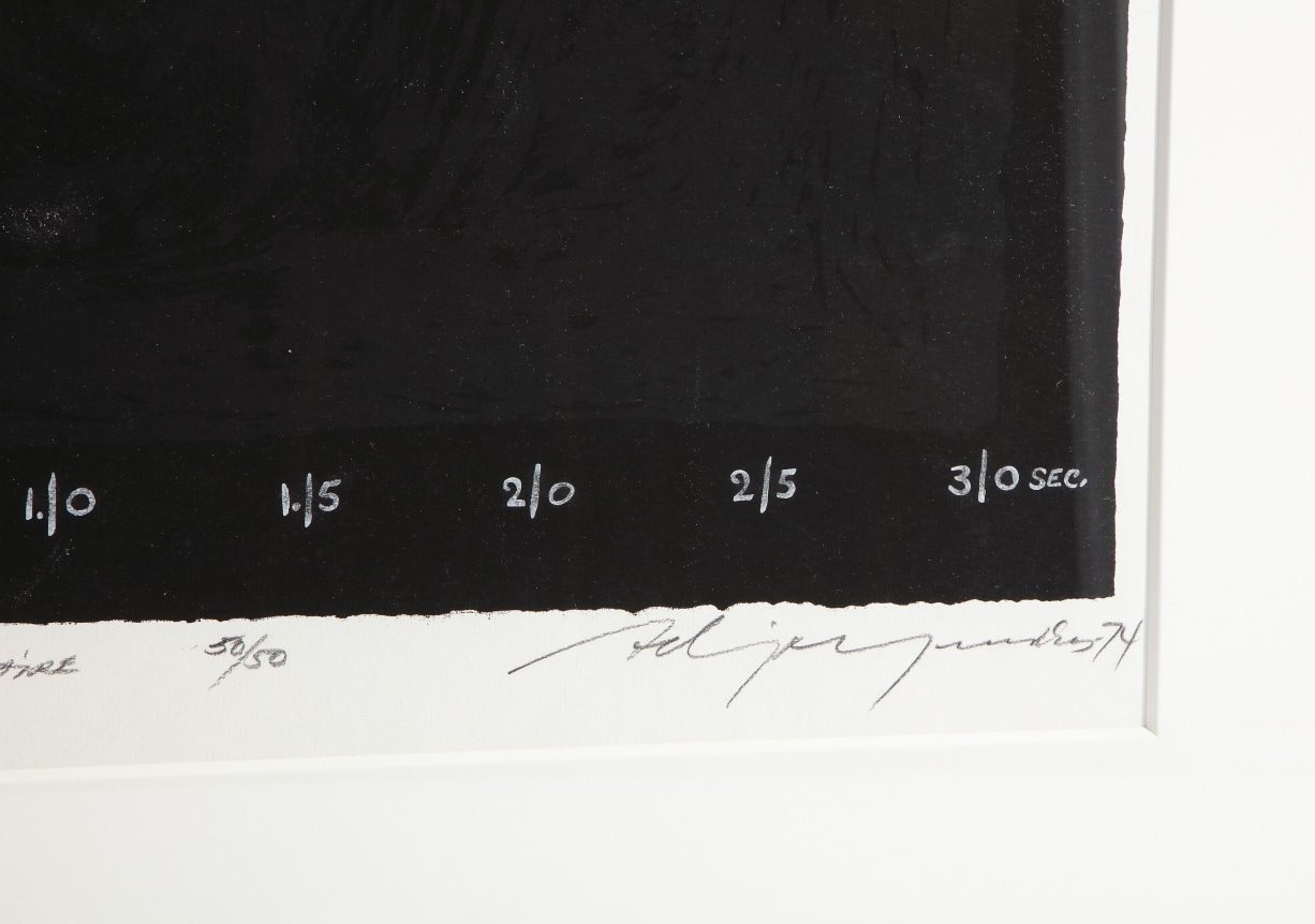 Adja Yunkers Lithograph "Shant D'un Oiseau Solitaire" 50/50, Close Up 2