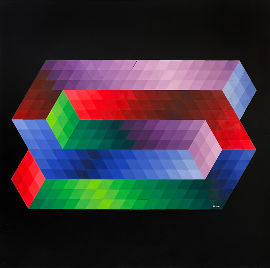 Victor Vasarely, Torony, 1974
